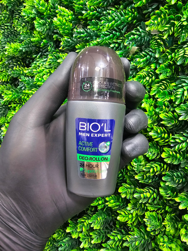 مام رول ضد تعریق بیول مردانه اکتیو کامفورت(آبی) BIOL