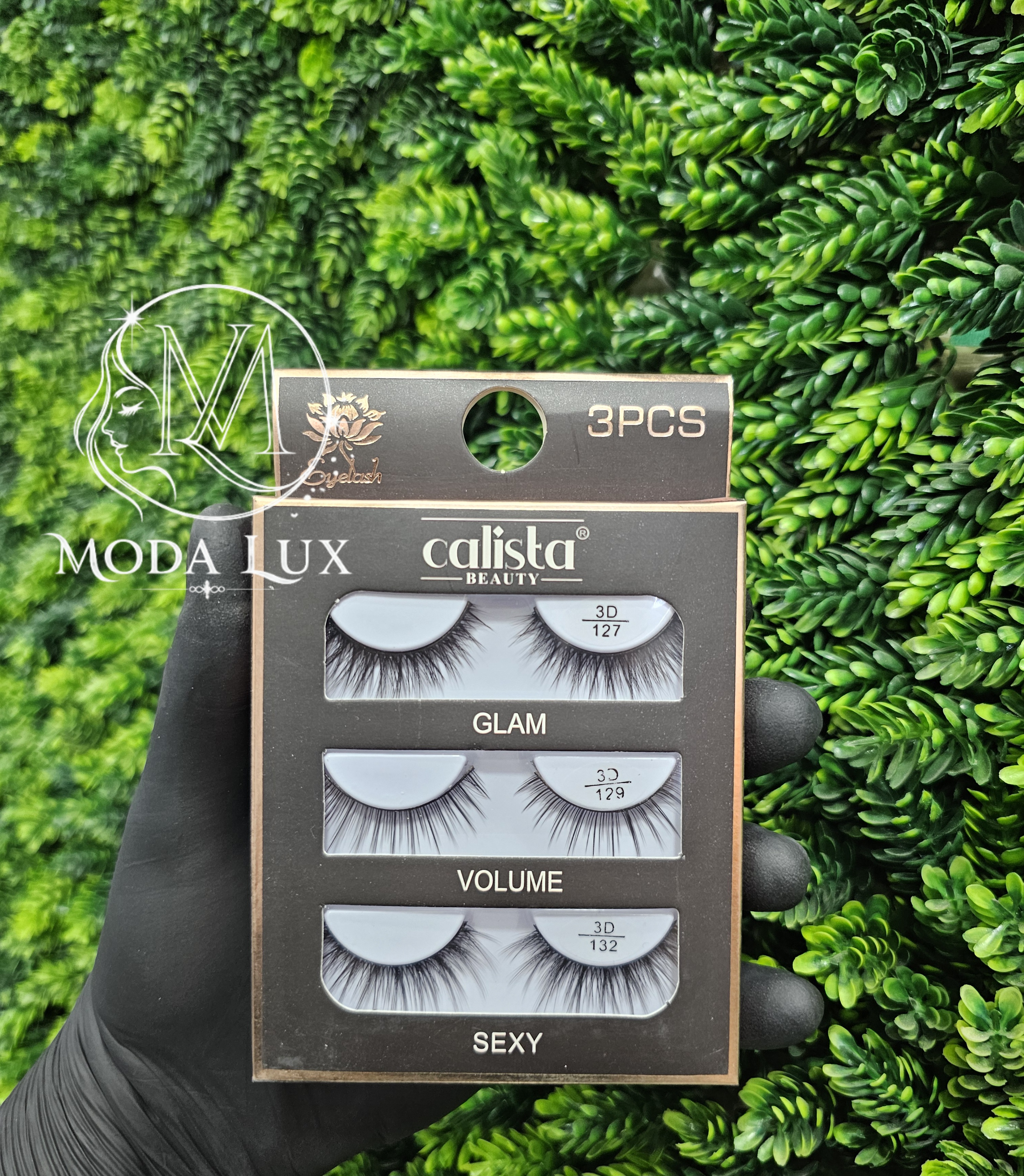 پالت مژه سه بعدی ۳جفتی کالیستا کد۱۲۷ calista