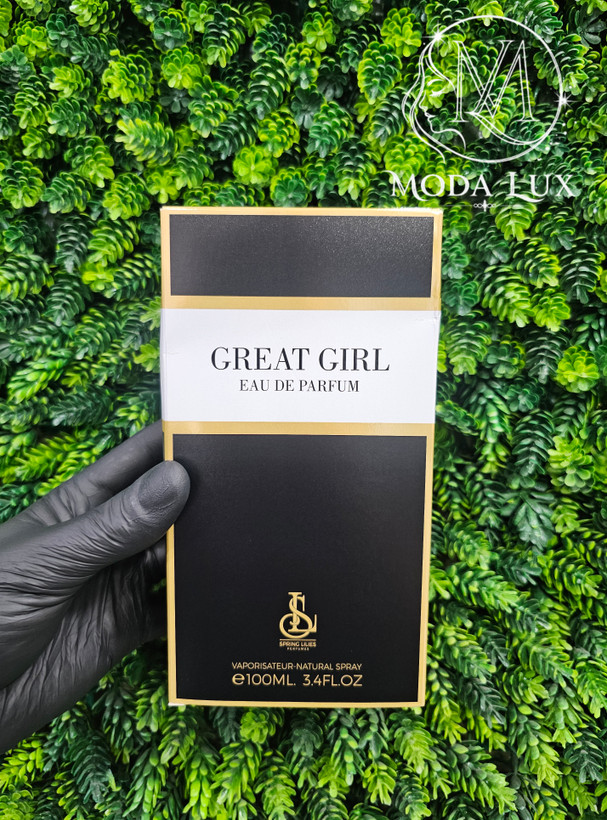 ادکلن ادو پرفیوم زنانه اسپرینگ لیلیز مدل Great Girl گودگرل حجم 100 میلی لیتر
