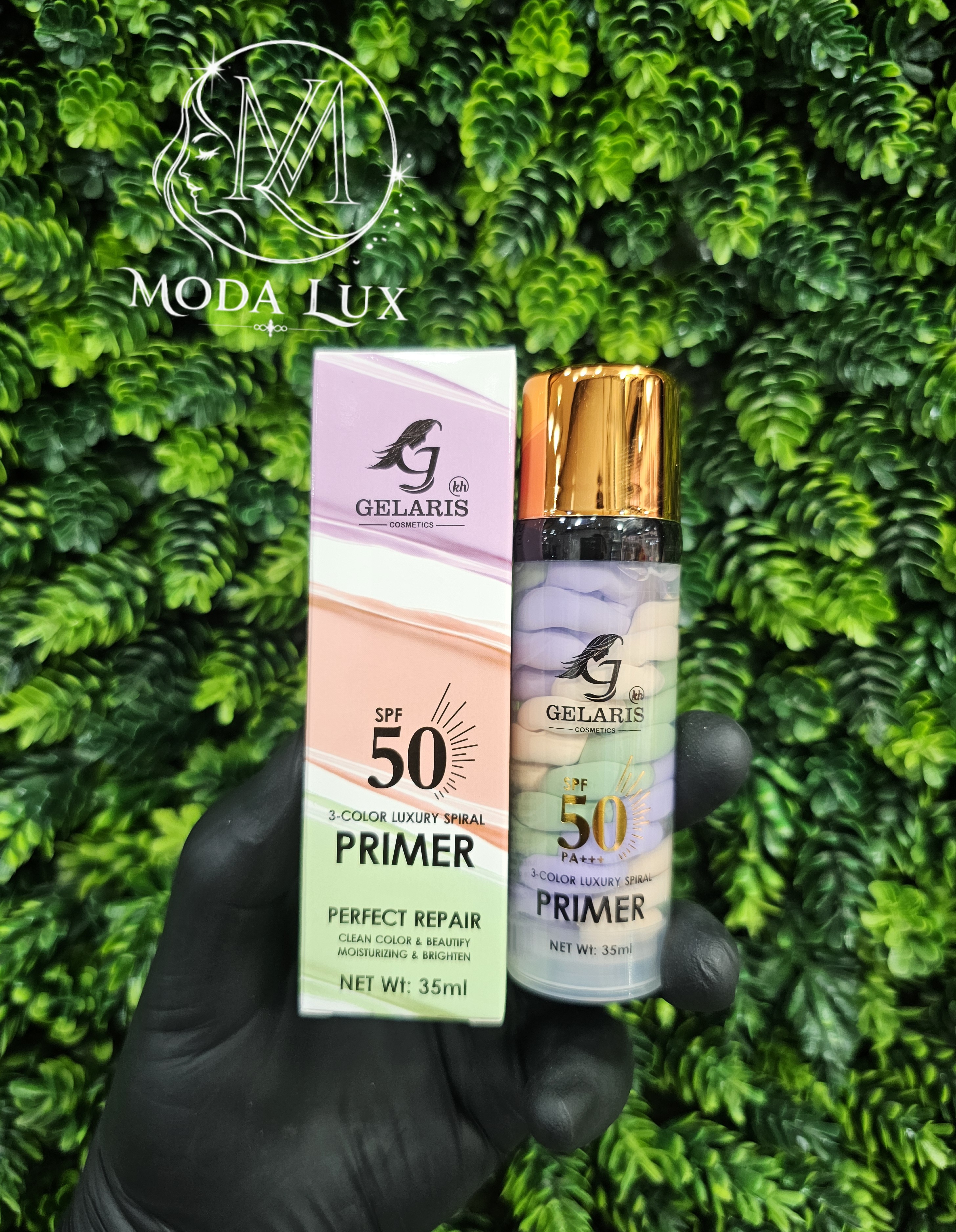 پرایمر رنگین کمانی مات و مخملی دارای ضدآفتابspf50 حجم ۳۵میلی لیتر