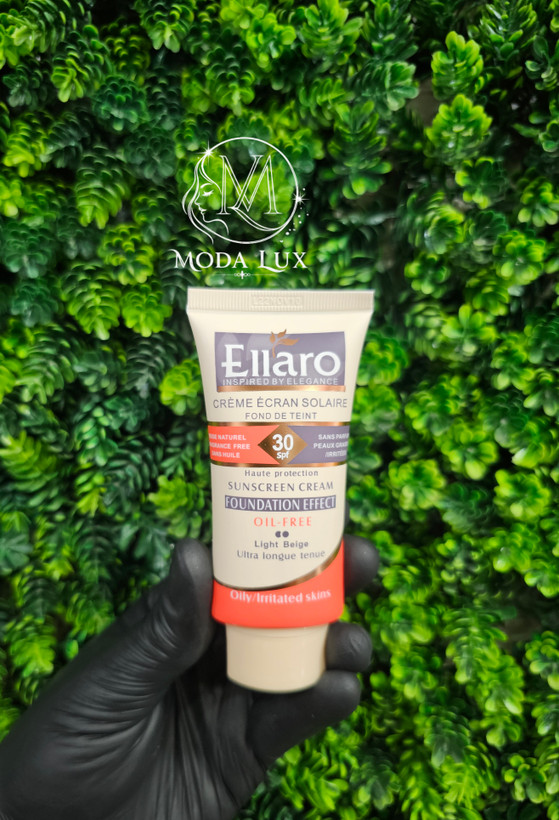 کرم ضد آفتاب رنگی الارو SPF30 مدل Natural Beige مناسب پوست چرب و حساس حجم ۴۰ میلیلیتر