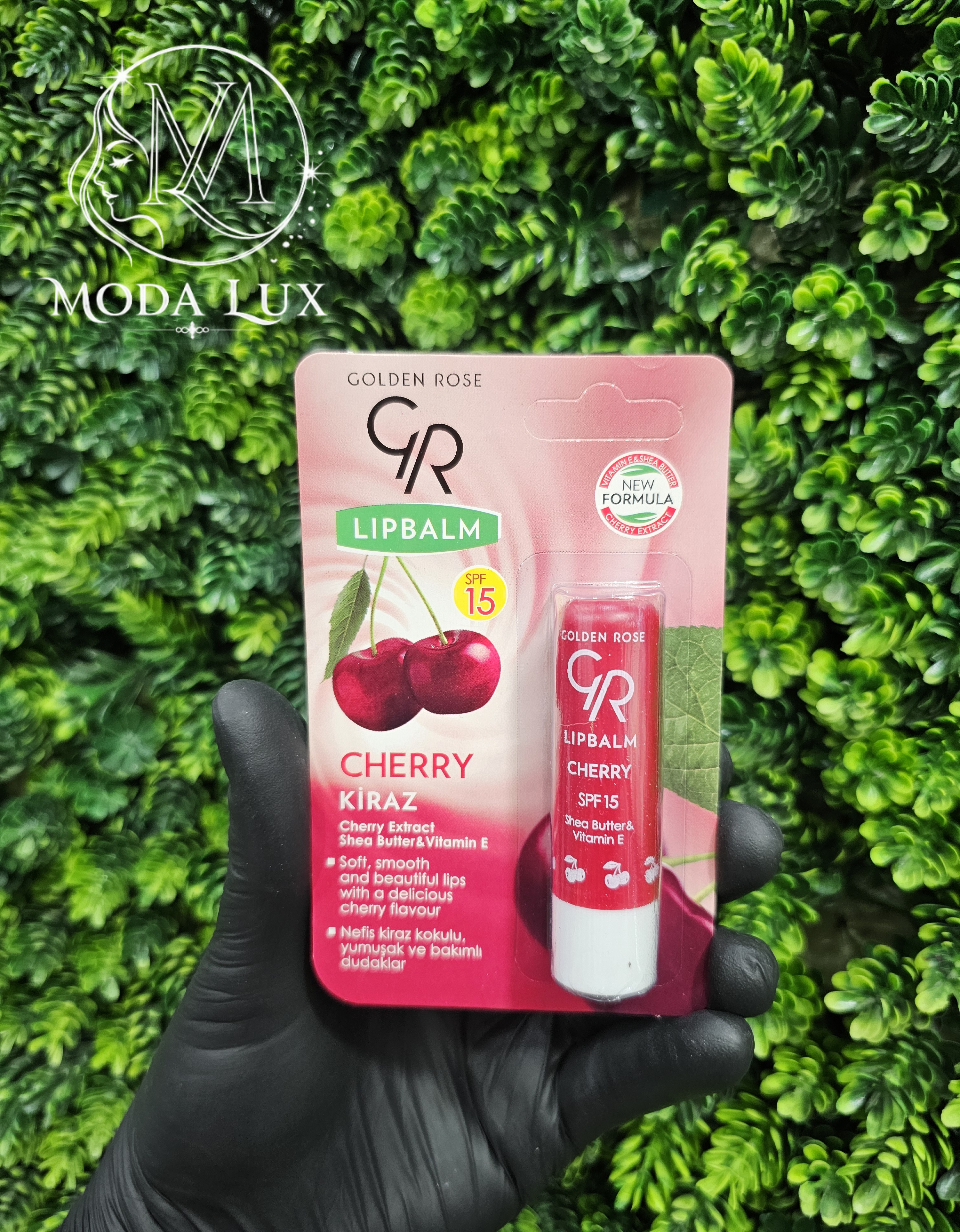 بالم لب گلدن عصاره گیلاس حاوی ضدآفتاب SPF15